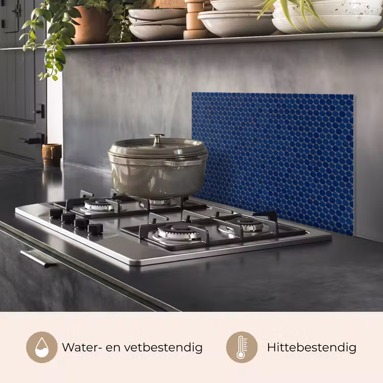 Spatscherm keuken - Penny - Mozaïek - Donkerblauw — 7