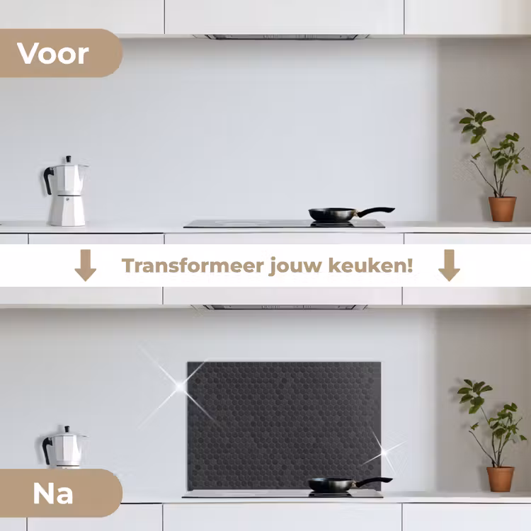 Spatscherm keuken - Penny - Mozaïek - Donkergrijs — 3