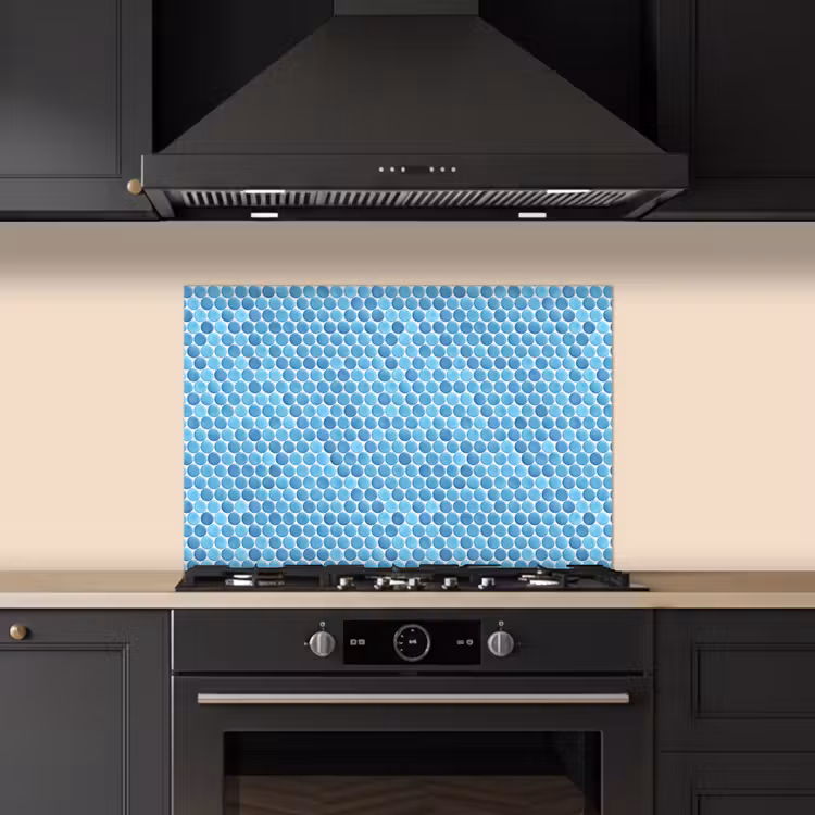Spatscherm keuken - Penny - Mozaïek - Lichtblauw — 2