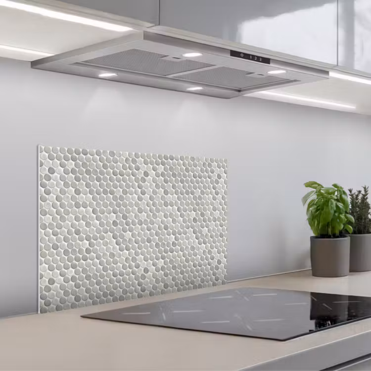 Spatscherm keuken - Penny - Mozaïek - Lichtgrijs — 5