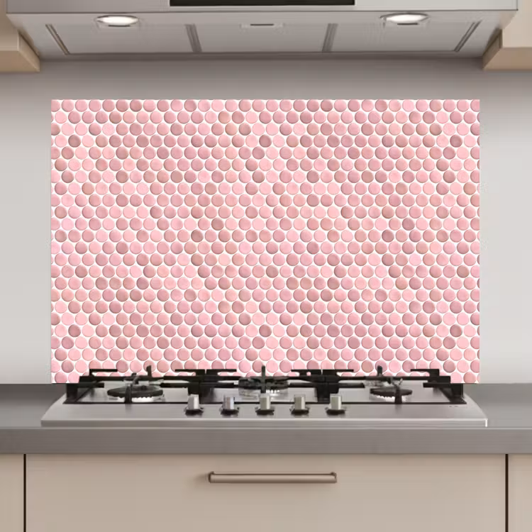 Spatscherm keuken - Penny - Mozaïek - Lichtroze — 1