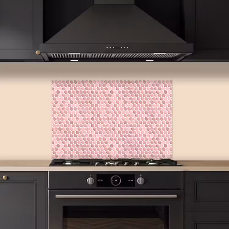 Spatscherm keuken - Penny - Mozaïek - Lichtroze — 2