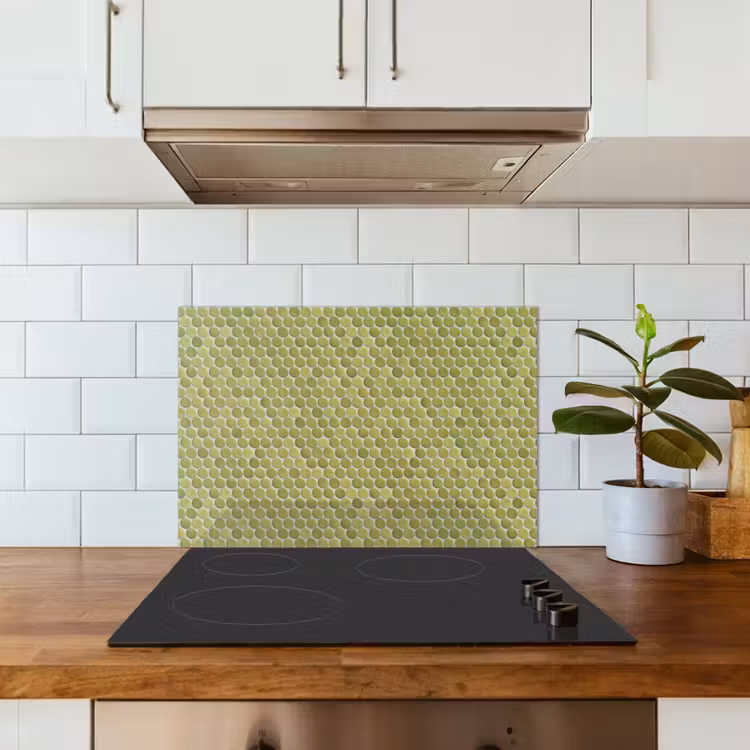 Spatscherm keuken - Penny - Mozaïek - Olijfgroen — 6