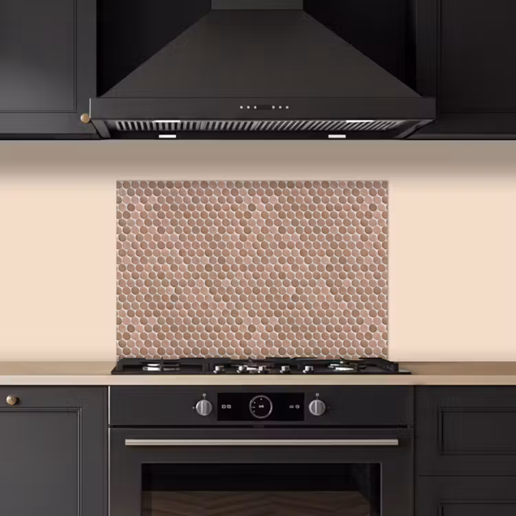 Spatscherm keuken - Penny - Mozaïek - Oudroze - Terracotta — 2