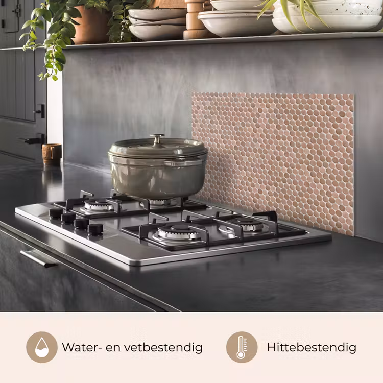 Spatscherm keuken - Penny - Mozaïek - Oudroze - Terracotta — 7