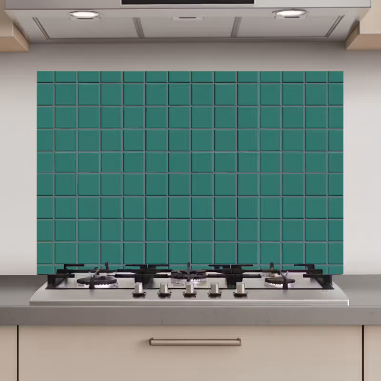 Spatscherm keuken - Patroon - Patroon - Smaragd — 1