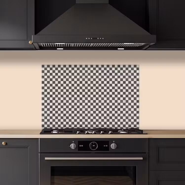 Spatscherm keuken - Marmer - Patroon - Grijs — 2