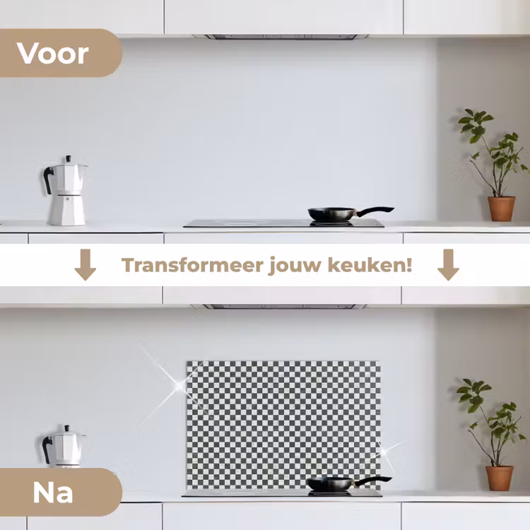 Spatscherm keuken - Marmer - Patroon - Grijs — 3