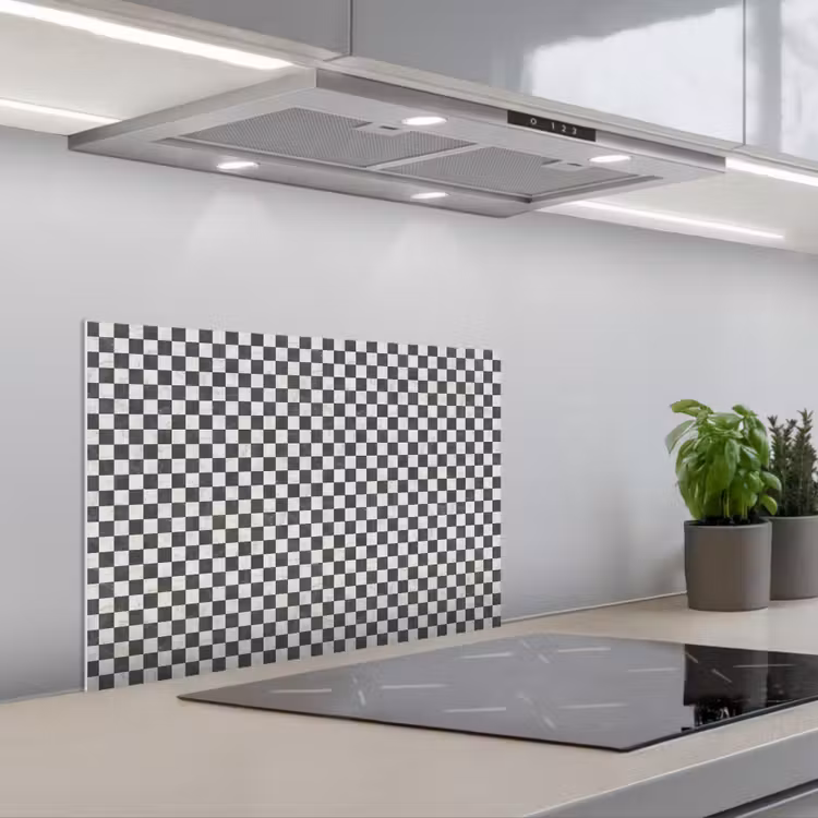 Spatscherm keuken - Marmer - Patroon - Grijs — 5