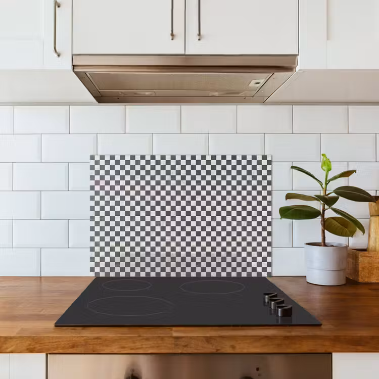 Spatscherm keuken - Marmer - Patroon - Grijs — 6