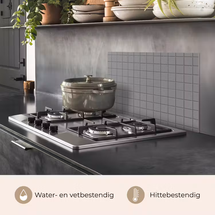Spatscherm keuken - Modern - Patroon - Grijs — 7