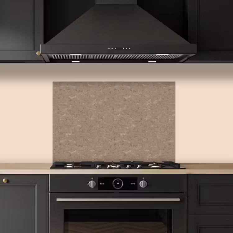 Spatscherm keuken - Patroon - Kalksteen - Beige — 2