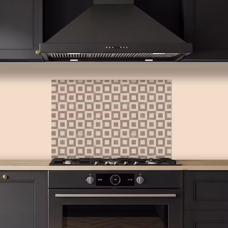 Spatscherm keuken - Patroon - Marmer - Beige — 2