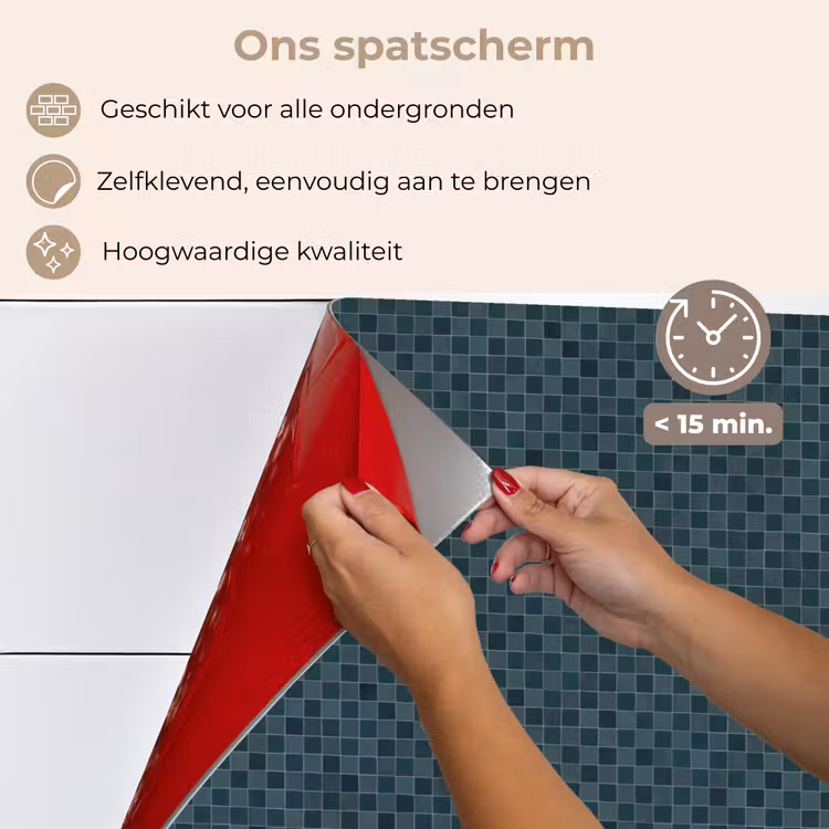 Spatscherm keuken - Patroon - Mozaïek - Groen — 4