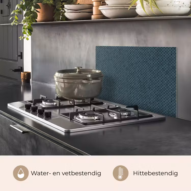 Spatscherm keuken - Patroon - Mozaïek - Groen — 7