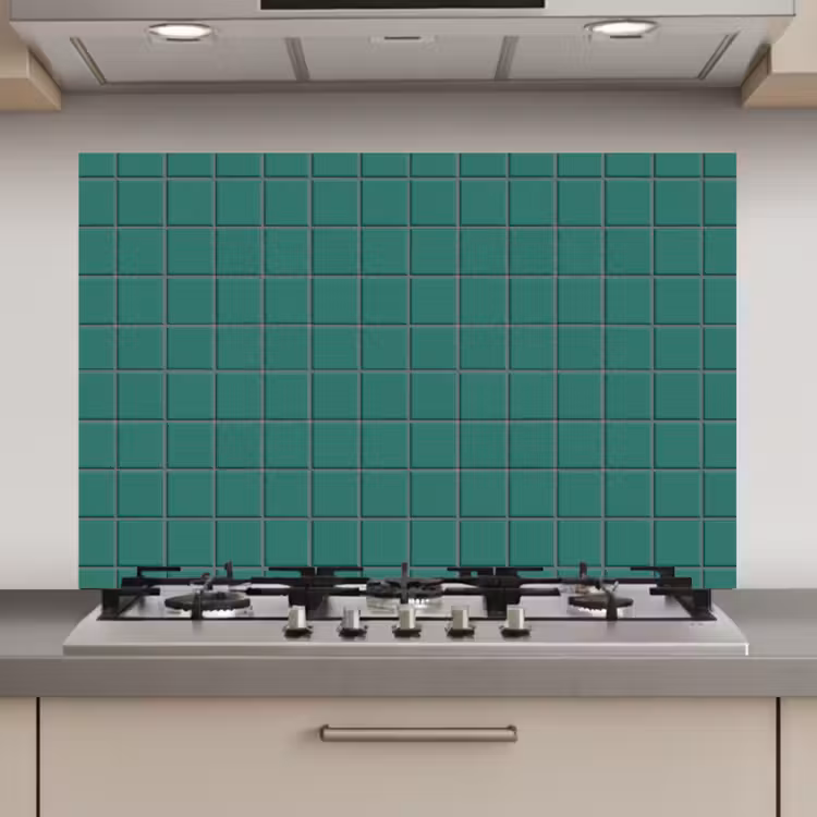 Spatscherm keuken - Patroon - Patroon - Smaragd — 1