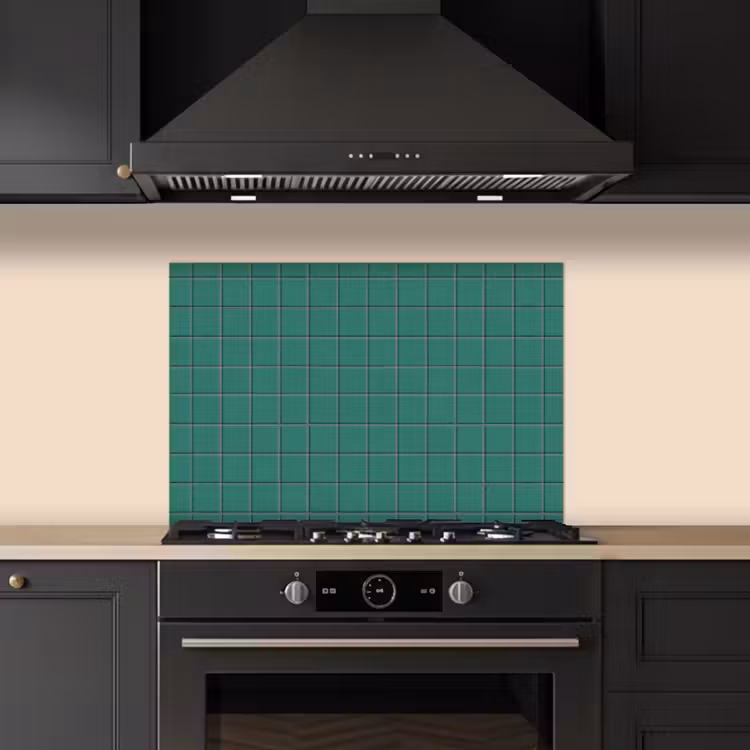 Spatscherm keuken - Patroon - Patroon - Smaragd — 2