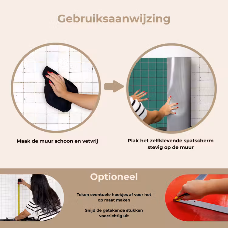 Spatscherm keuken - Patroon - Patroon - Smaragd — 8