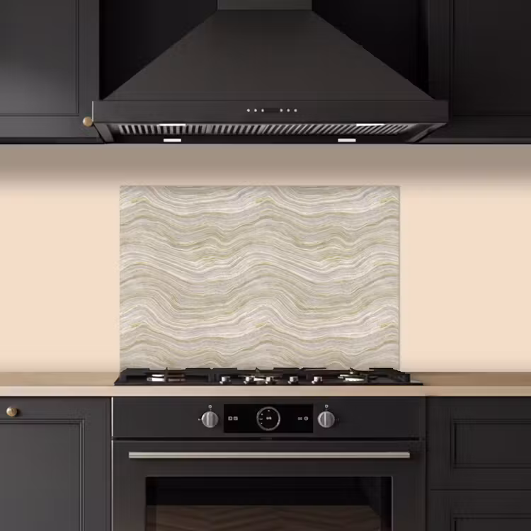 Spatscherm keuken - Patroon - Sereen - Groen — 2