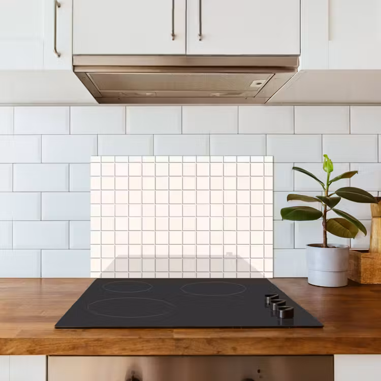 Spatscherm keuken - Patroon - Tegels - Wit — 6