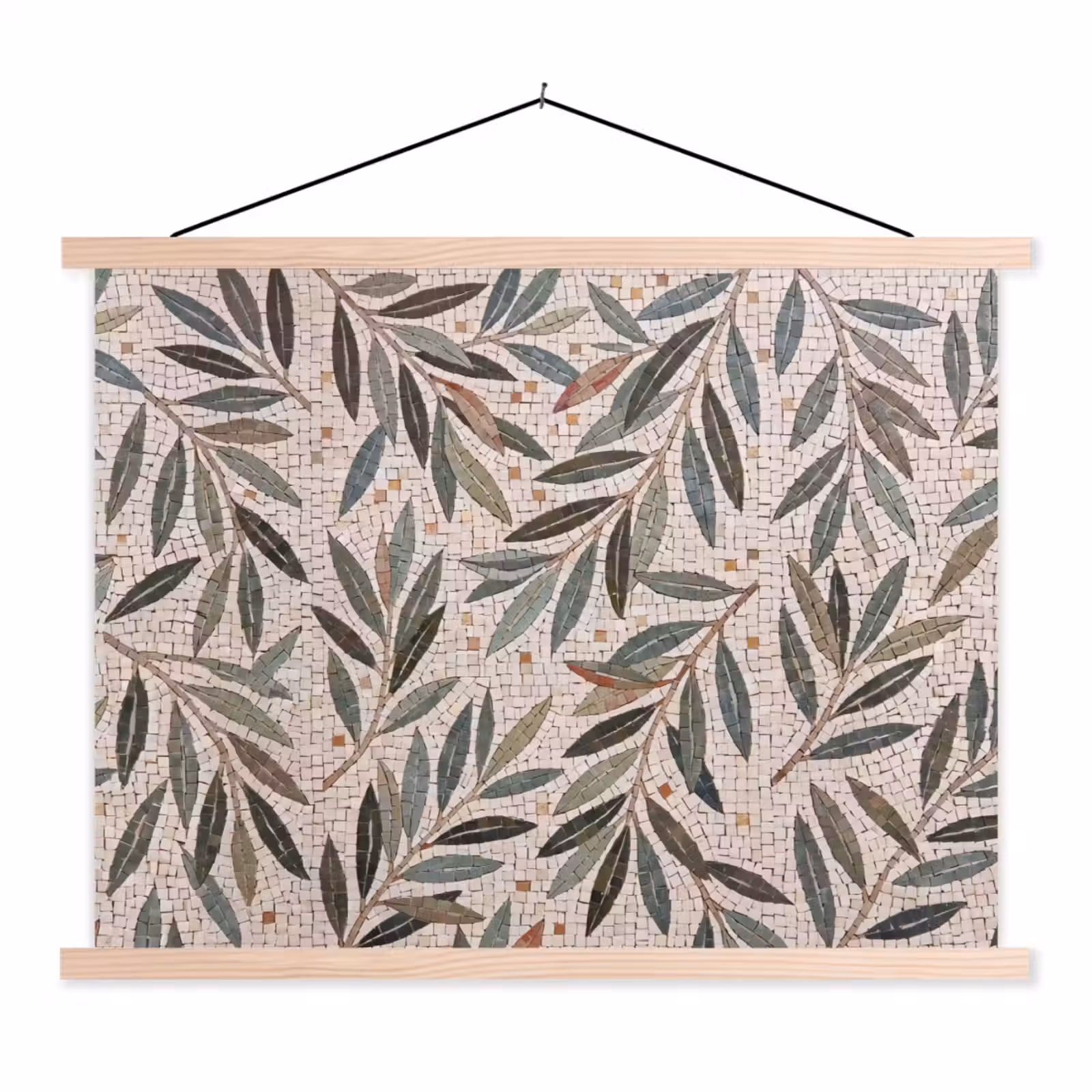 Schoolplaat - Plant - Blad - Mozaïek - Groen — 1