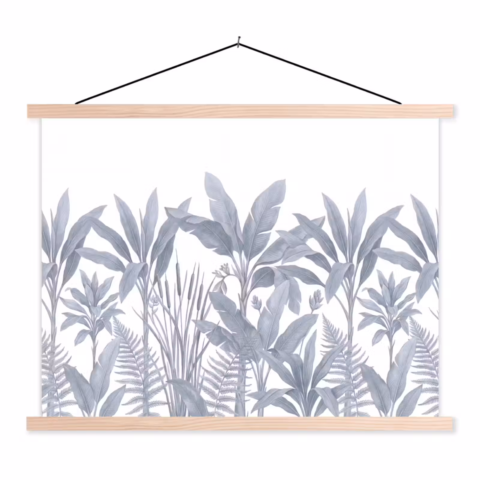 Schoolplaat - Planten - Bladeren - Natuur - Grijs — 1