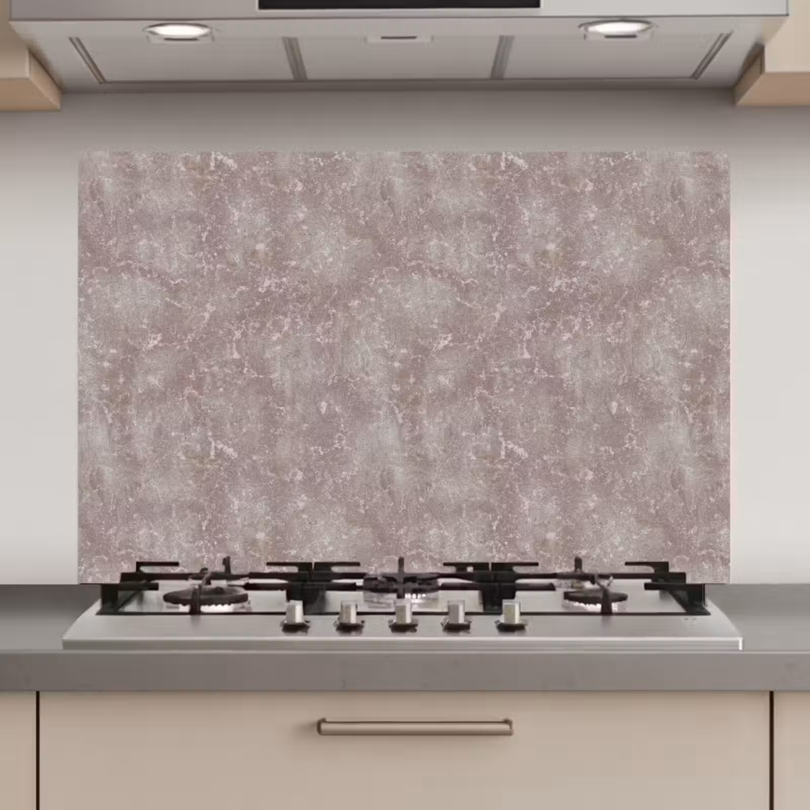 Spatscherm keuken - Marmer - Patroon - Mauve — 1