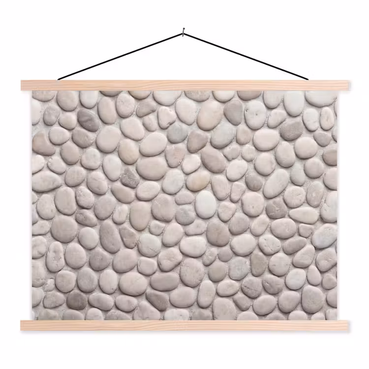 Schoolplaat - Steen - Kiezel - Natuur - Minimalistisch - Beige — 1