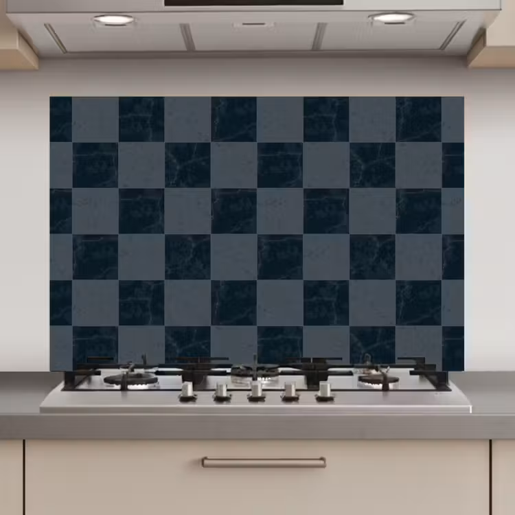 Spatscherm keuken - Marmer - Patroon - Antraciet — 1