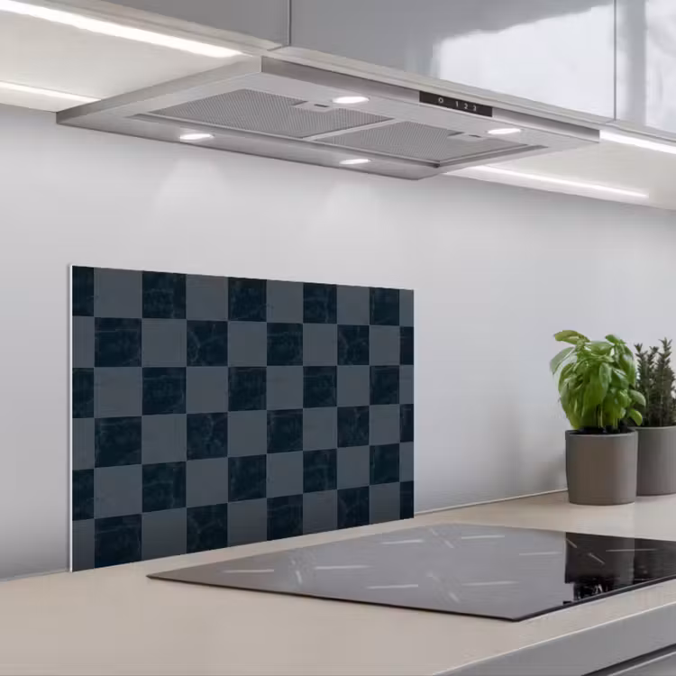 Spatscherm keuken - Marmer - Patroon - Antraciet — 5