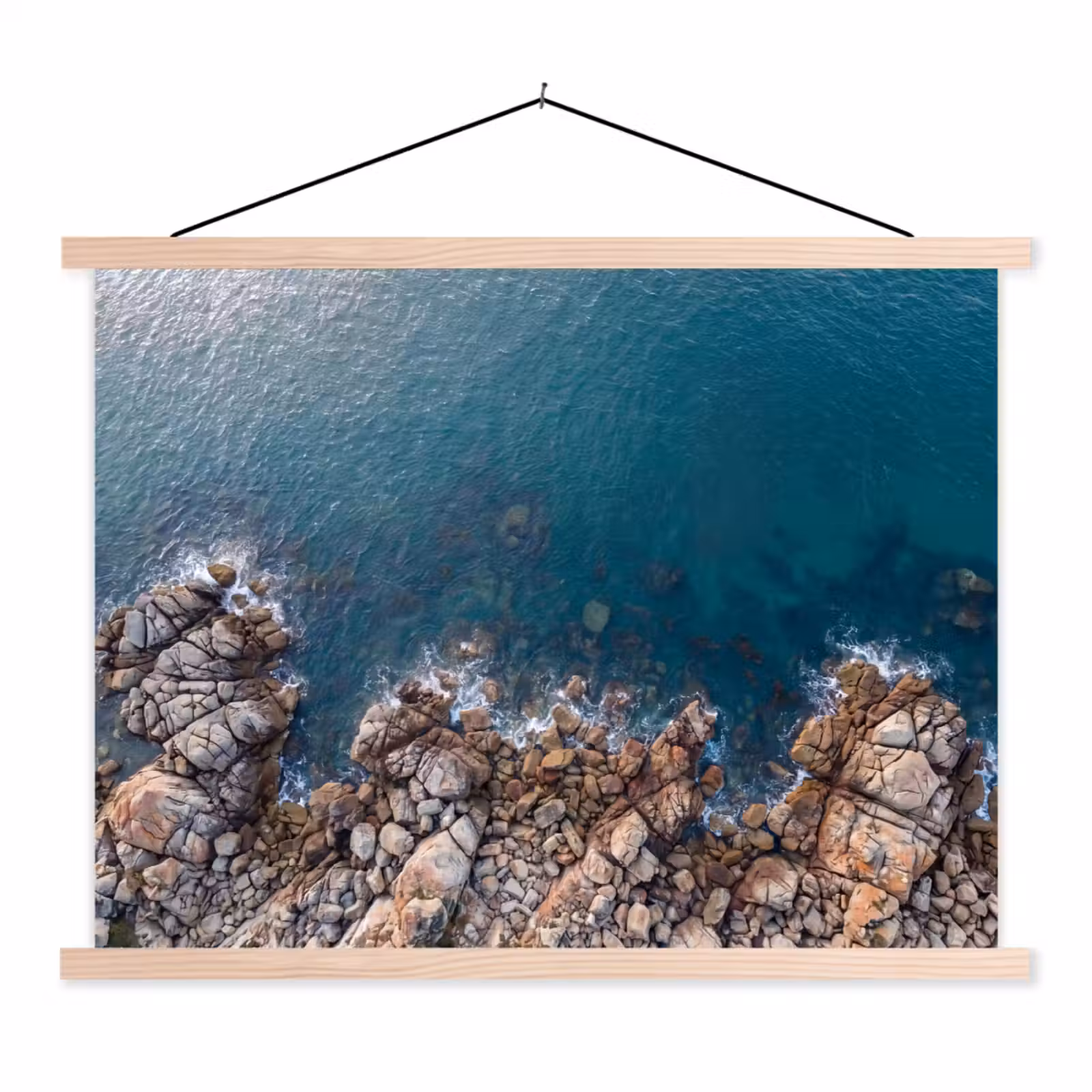 Schoolplaat - Zee - Kustlijn - Natuur - Abstract - Blauw — 1