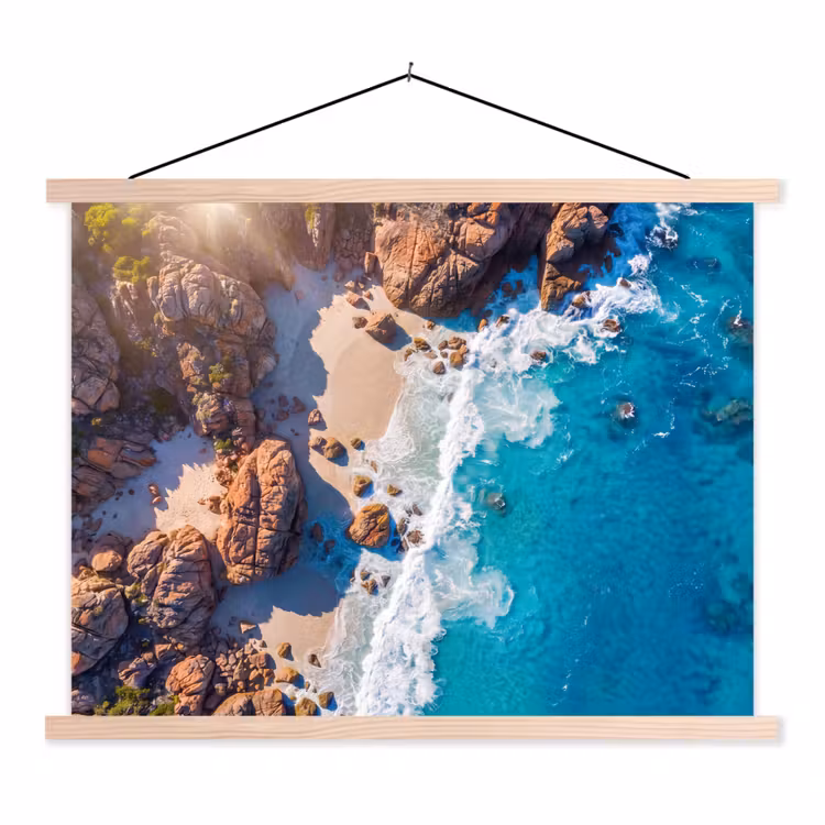 Schoolplaat - Strand - Zee - Rotsen - Natuur - Blauw — 1