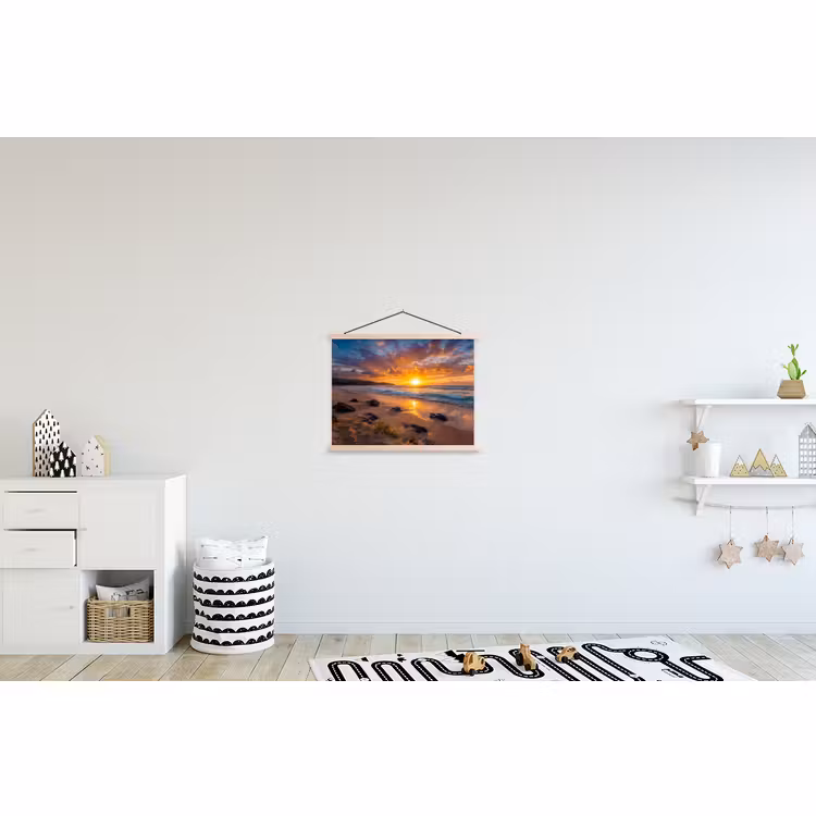 Schoolplaat - Strand - Zonsondergang - Golven - Natuur - Oranje — 3