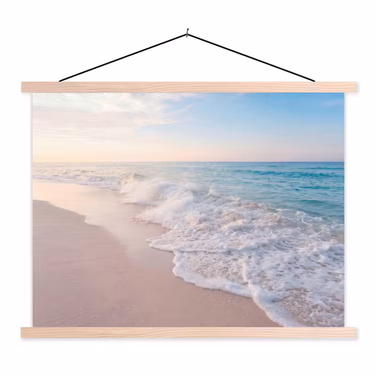 Schoolplaat - Zee - Golven - Strand - Natuur - Wit — 1