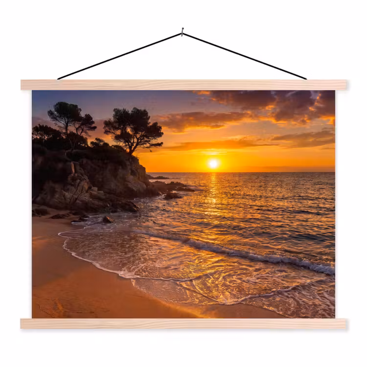 Schoolplaat - Zee - Kust - Zonsondergang - Natuur - Oranje — 1