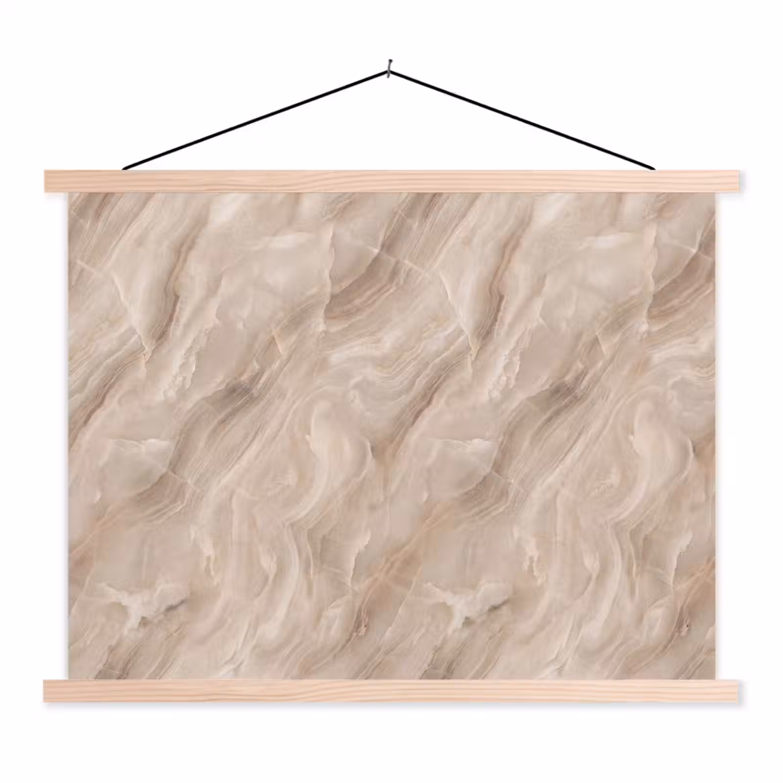 Schoolplaat - Steen - Golvend - Abstract - Beige — 1