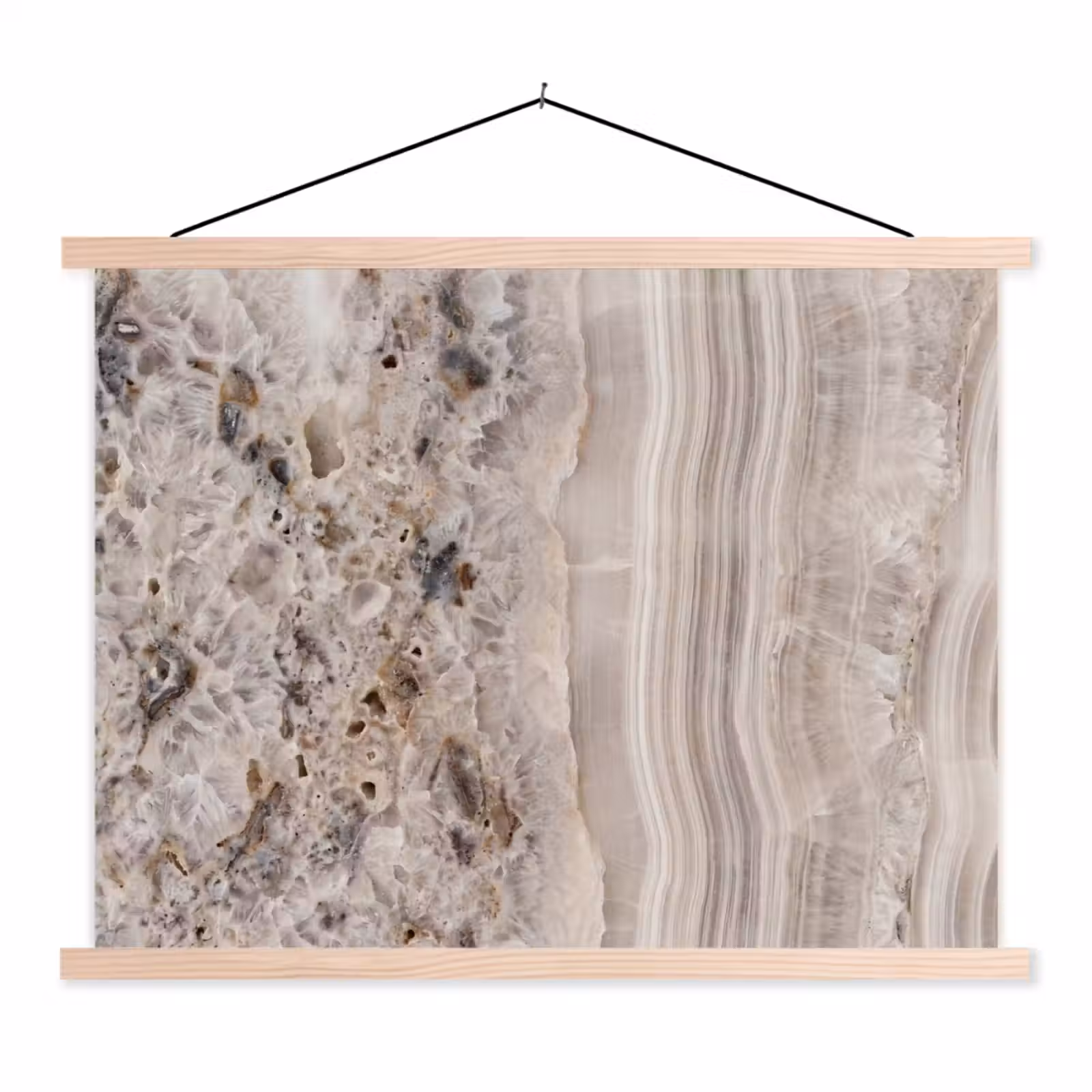 Schoolplaat - Steen - Textuur - Abstract - Beige - Wit — 1