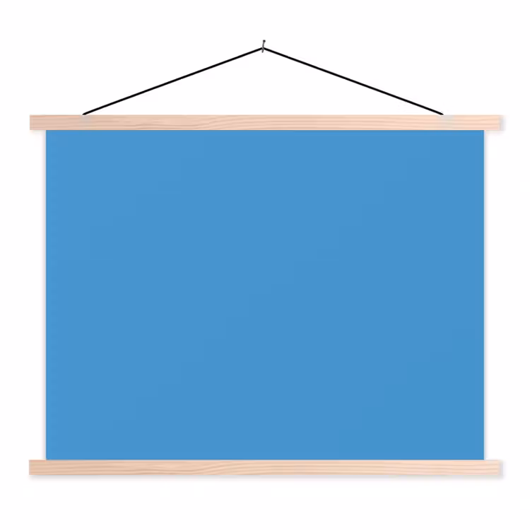Schoolplaat - Steel - Blue - Blauw — 1