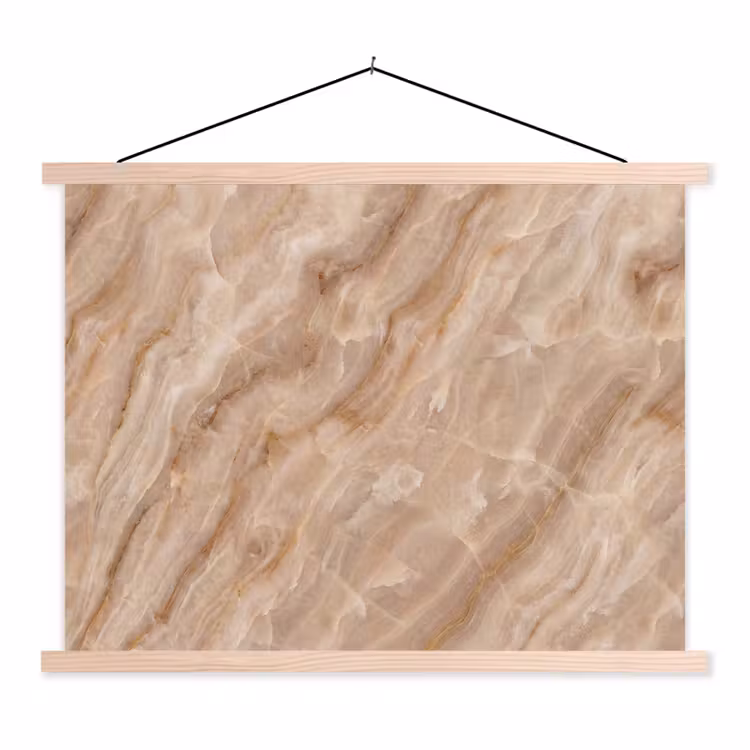Schoolplaat - Steen - Ader - Natuur - Modern - Beige — 1