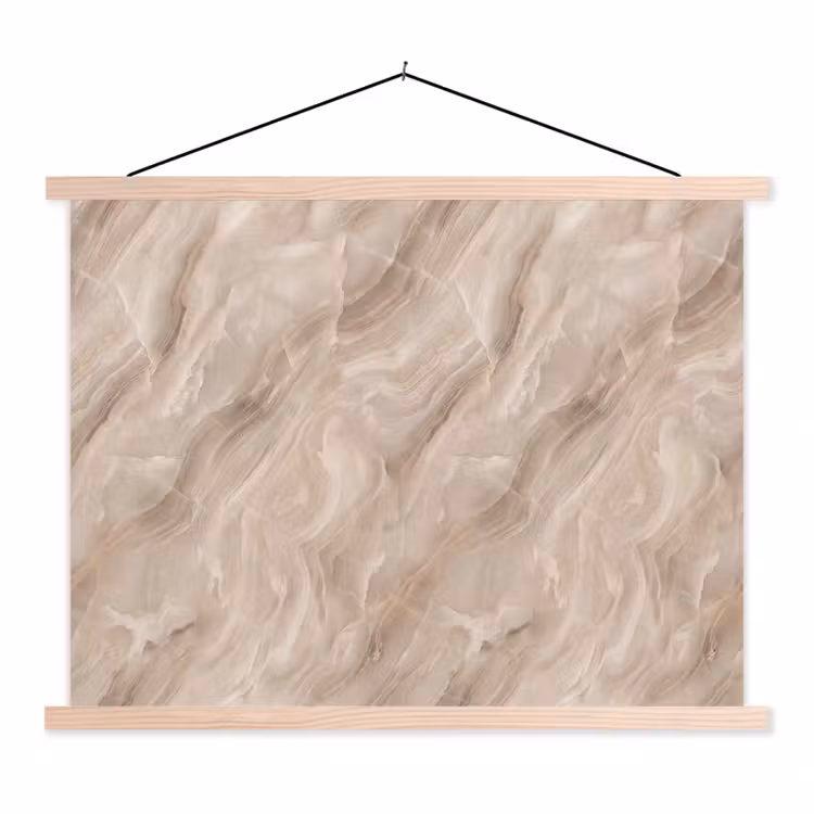Schoolplaat - Steen - Golvend - Abstract - Beige — 1