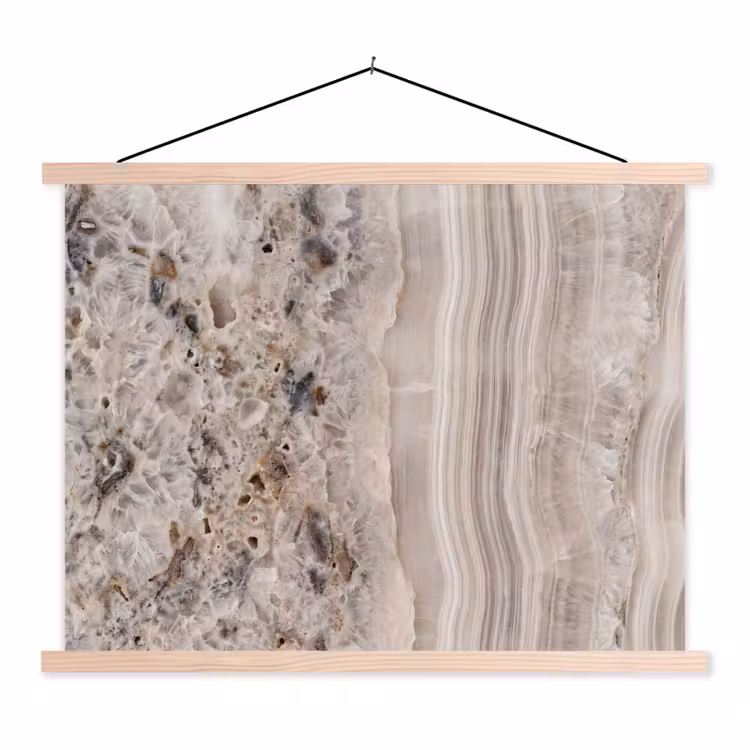 Schoolplaat - Steen - Textuur - Abstract - Beige - Wit — 1