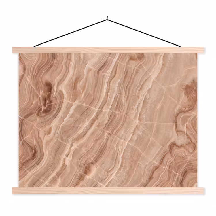 Schoolplaat - Textuur - Golvend - Abstract - Warm - Bruin — 1