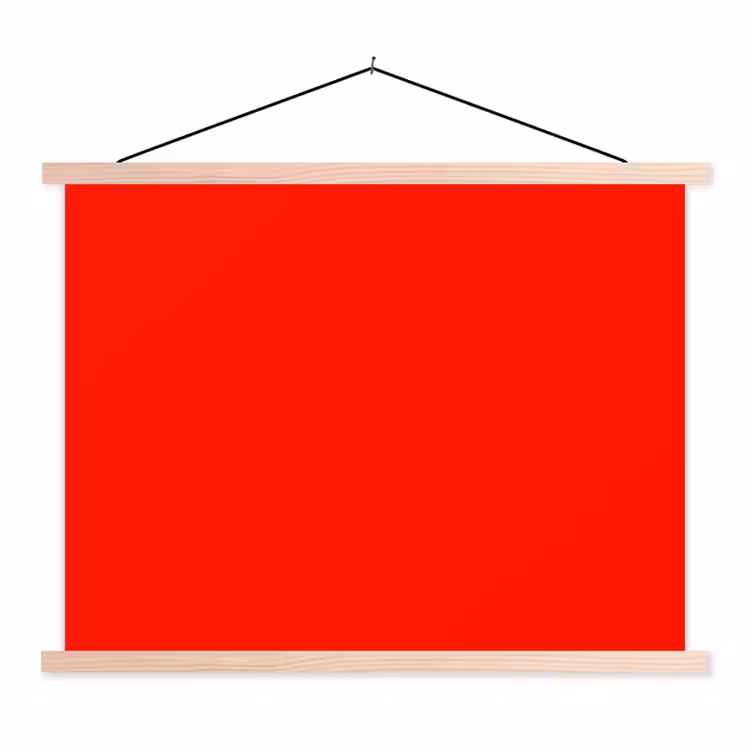 Schoolplaat - Vibrant - Vermilion - Rood — 1