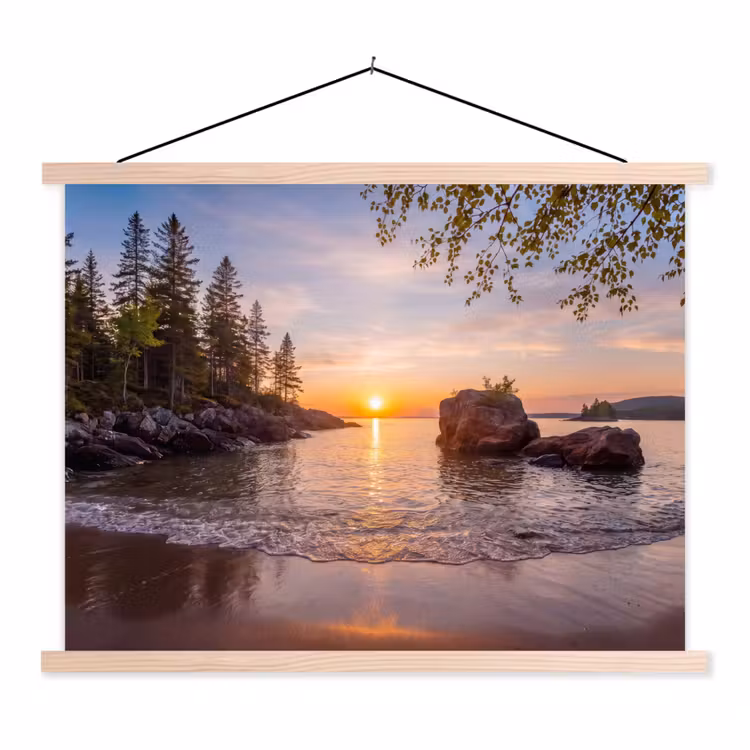 Schoolplaat - Zonsondergang - Kust - Water - Natuur - Oranje — 1
