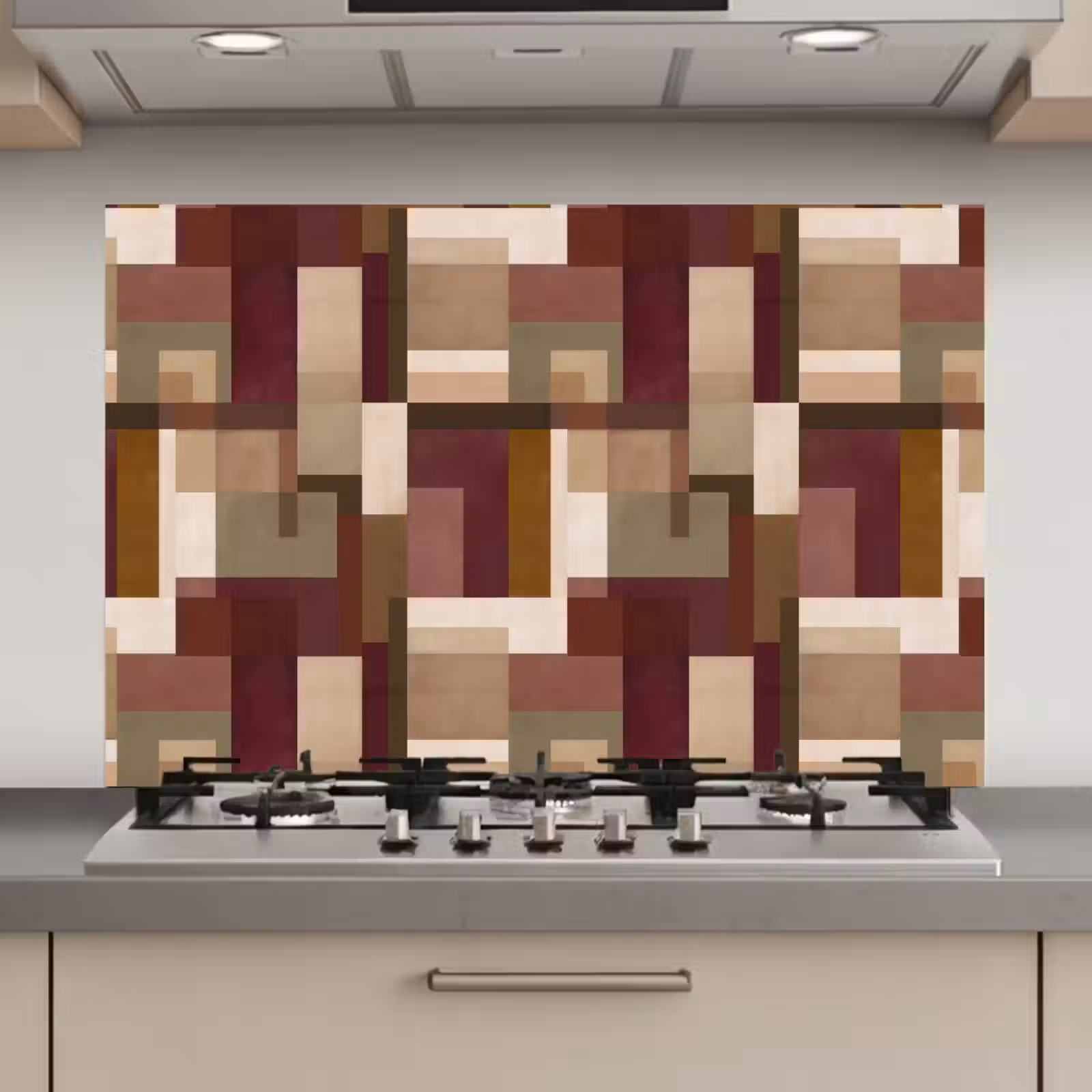 Spatscherm keuken - Modern - Geometrie - Kleurrijk — 1