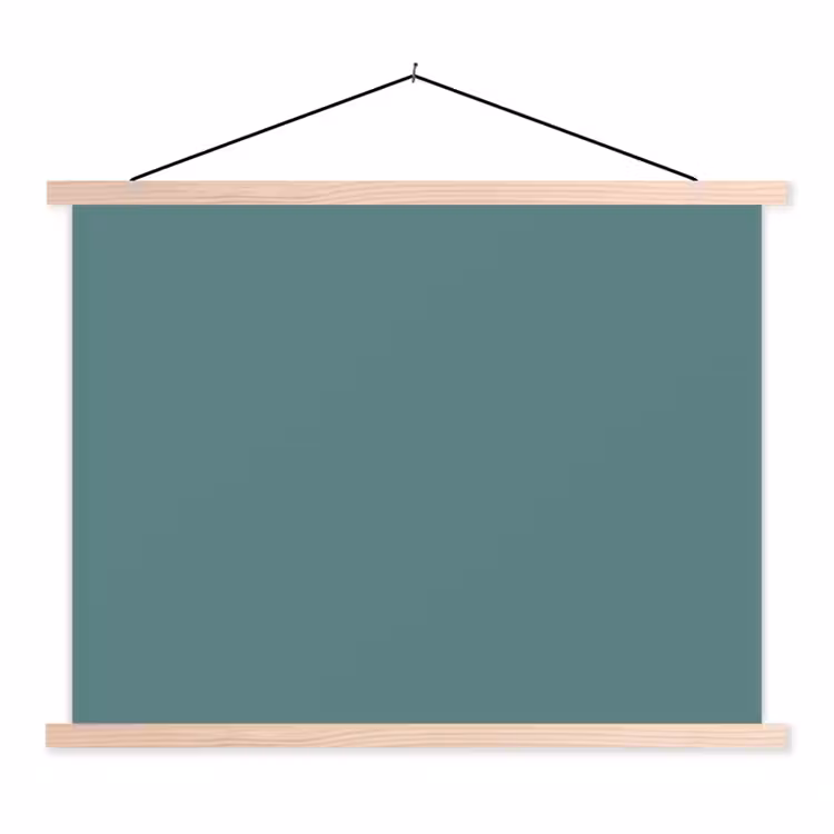 Schoolplaat - Serene - Teal - Blauw — 1