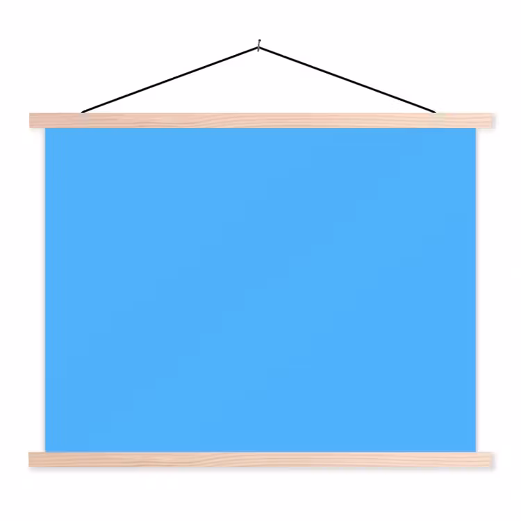 Schoolplaat - Sky - Blue - Blauw — 1