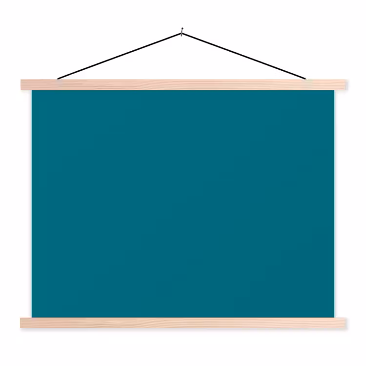 Schoolplaat - Tropical - Peacock - Blauw — 1