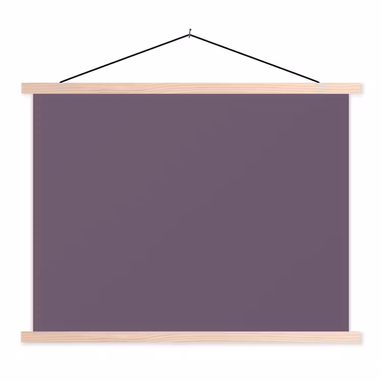 Schoolplaat - Velvet - Aubergine - Paars — 1