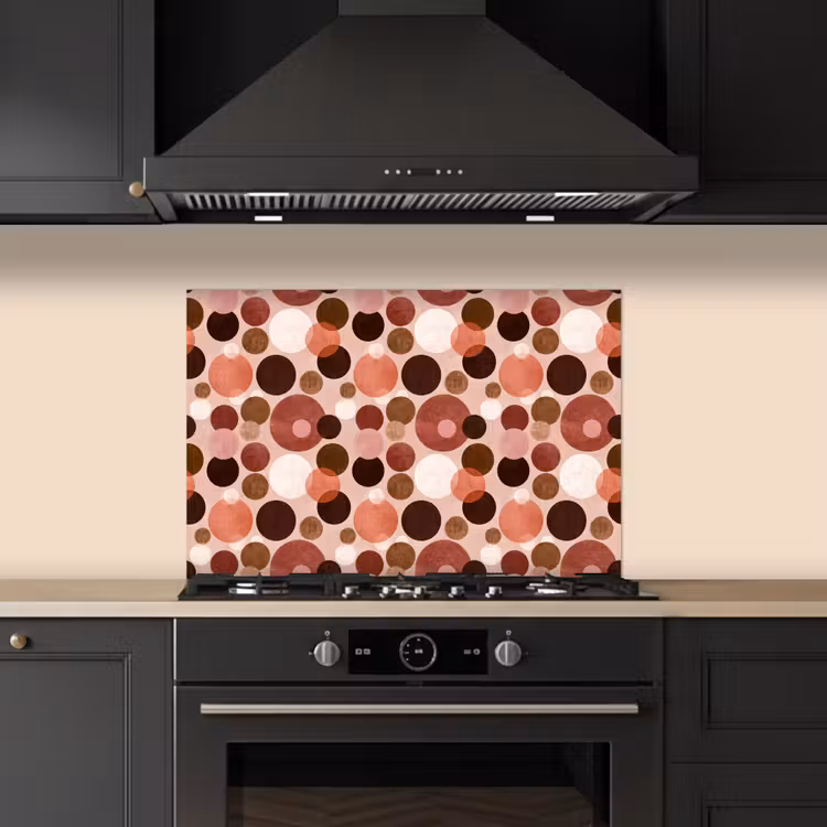 Spatscherm keuken - Cirkels - Modern - Kleurrijk — 2